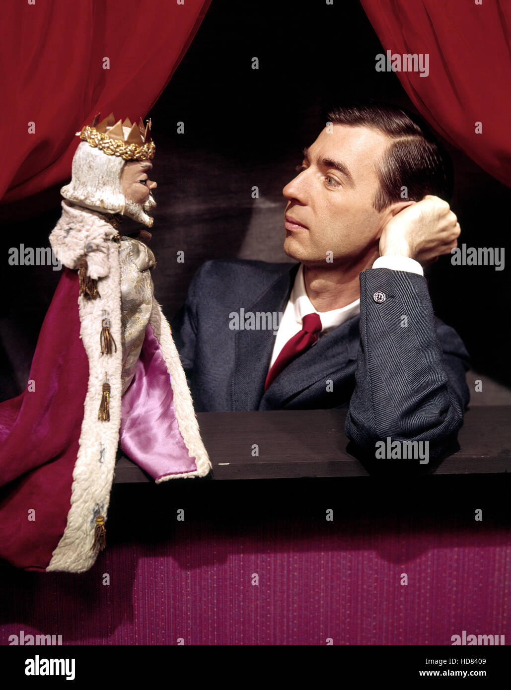 MISTER ROGERS' NEIGHBORHOOD, Fred Rogers and his puppet `King Friday